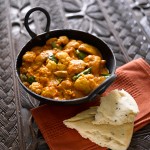 Cauliflower and chicken curry