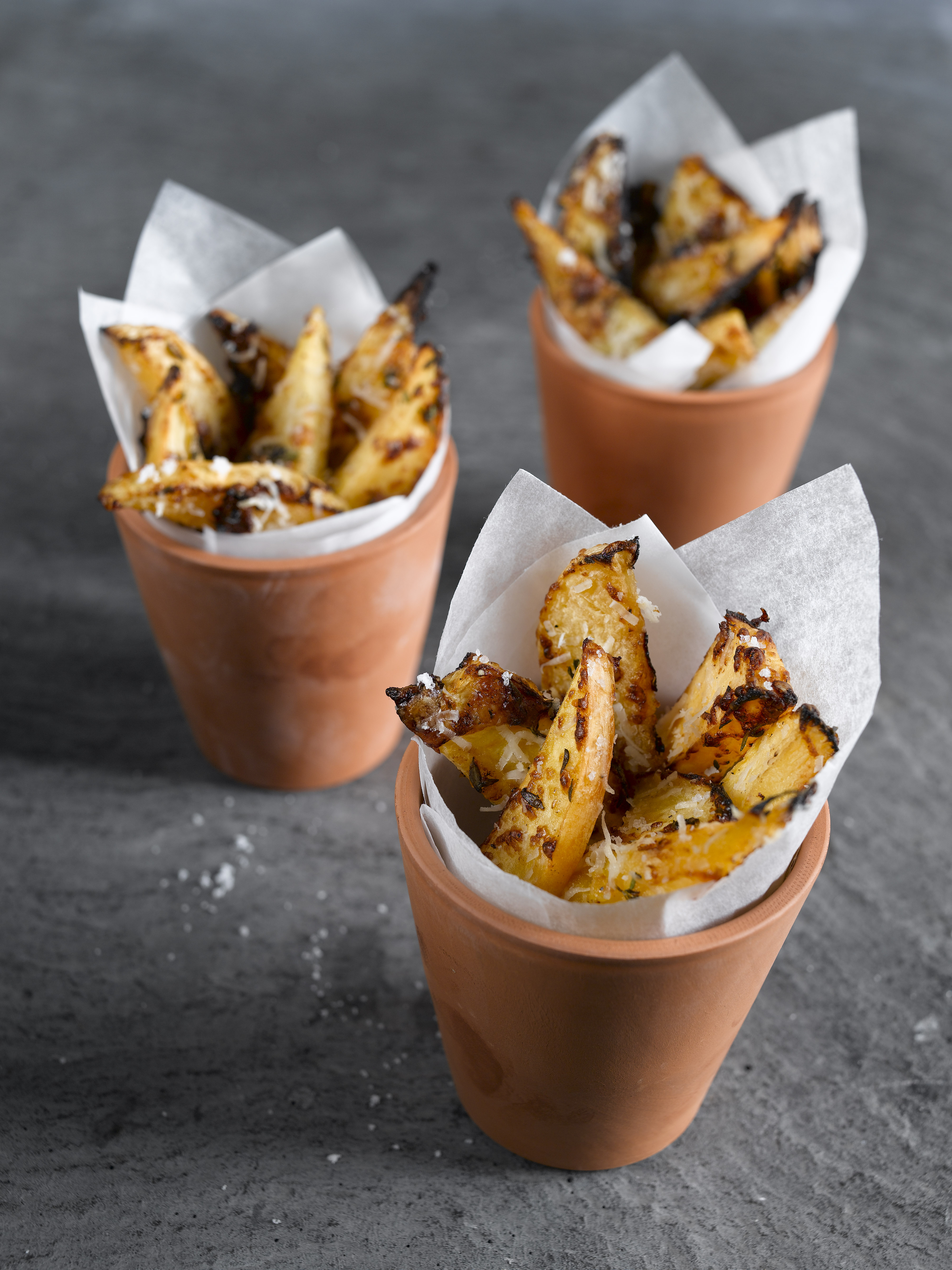 Roast swede wedges with parmesan 4