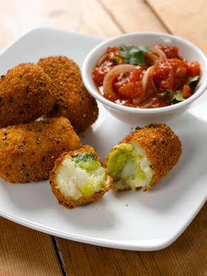 Brussels Sprout and Chopin Potato Croquettes